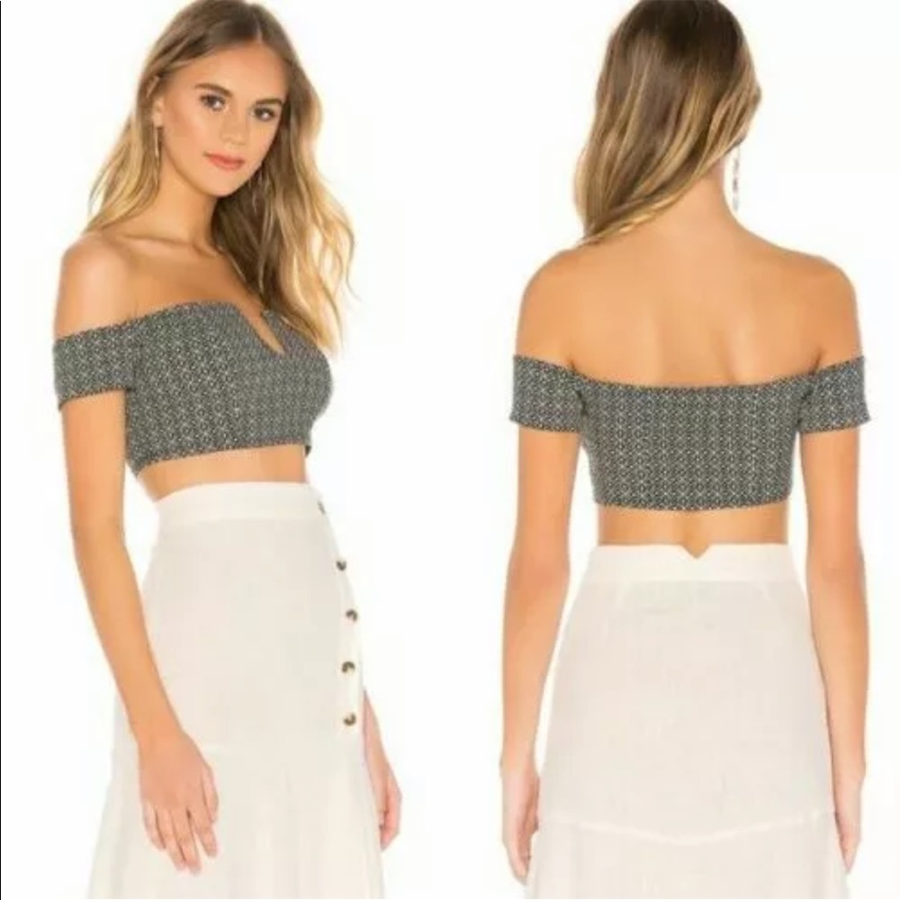 NWT $48 Free People Lucky Now Brami Black Combo Size XS